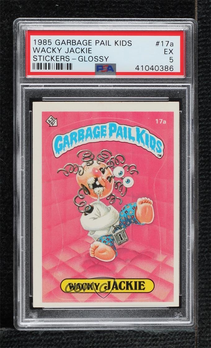 1985 Topps Garbage Pail Kids Series 1 Glossy Wacky Jackie #17a 2f6