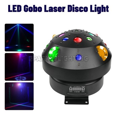 PAIDUN 80W RGB LED Laser Disco Ball Light DMX Gobo Beam Strobe Effect Club Party