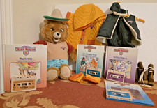 "Teddy Ruxpin Visits Mexico" LOT Books,Tapes,ETC. Talks Fully Animates VIDEO