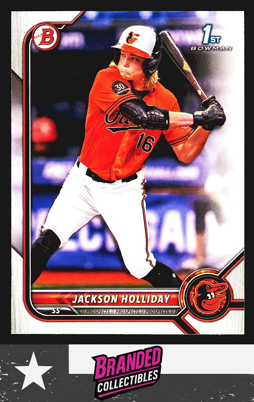2022 Bowman Draft Jackson Holliday 1st #BD-168 Baltimore Orioles