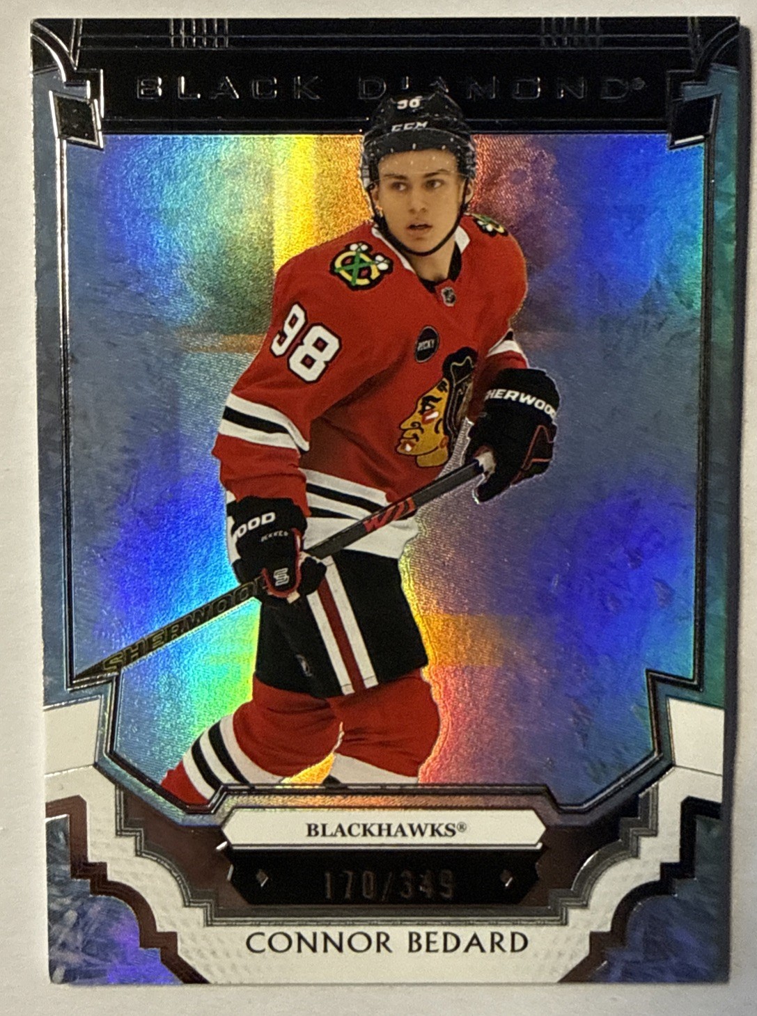 CONNOR BEDARD 2023-24 Black Diamond /349 ROOKIE RC #170/349 UD Upper Deck #BDBCB