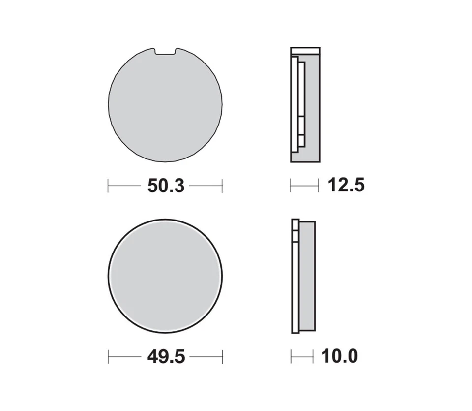 Pastillas de freno delanteras SBS 503HF Kawasaki H1 H2 KZ900 S2 S3 Suzuki GT250 GT380 GT750 Foto 2 de 2