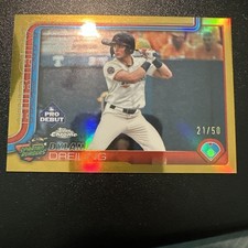 2025 Topps Pro Debut Chrome - Dylan Dreiling #PDC-115 - True Gold Refractor /50 