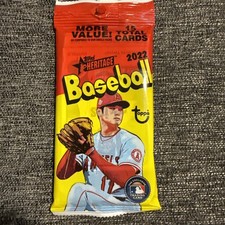 2022 Topps Heritage Baseball Cards 15 Card Pack Factory Sealed Ohtani Cover
