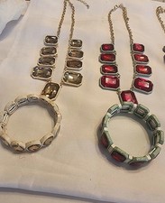 Mixed Lot Of Jewelry For Her Princesse Party Lot Of 6 Necklaces and 6 Bracelets