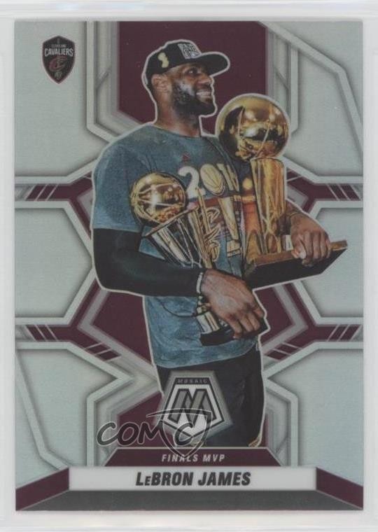 2021-22 Panini Mosaic Finals MVPs Silver Prizm LeBron James #298 9l4