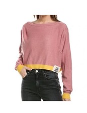 Free People We the Free Cropped Sweater Oversized Blush Pink XS