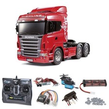 Tamiya Scania R620 3-Achs 6x4 Komplettset + LED, Kugellager - 56323SET2