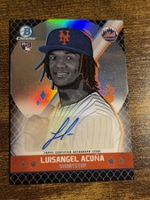 LUISANGEL ACUNA 2025 Bowman Chrome #BAA-LA Mets Rookie Ascensions Auto /50