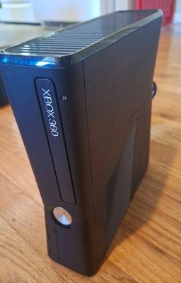 Microsoft Xbox 360 Slim Matte Black Console Authentic Tested Working Fast Ship 