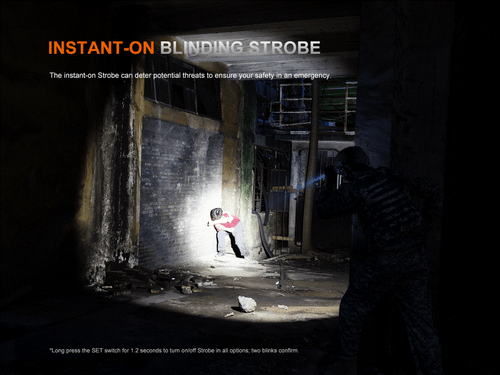 Linterna táctica LED de alta potencia Fenix PD36R ACE 3000 lúmenes - Imagen 10 de 14