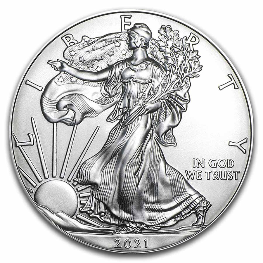 2021 Silver Eagle (Type 1) MS-70 PCGS (Last Day of