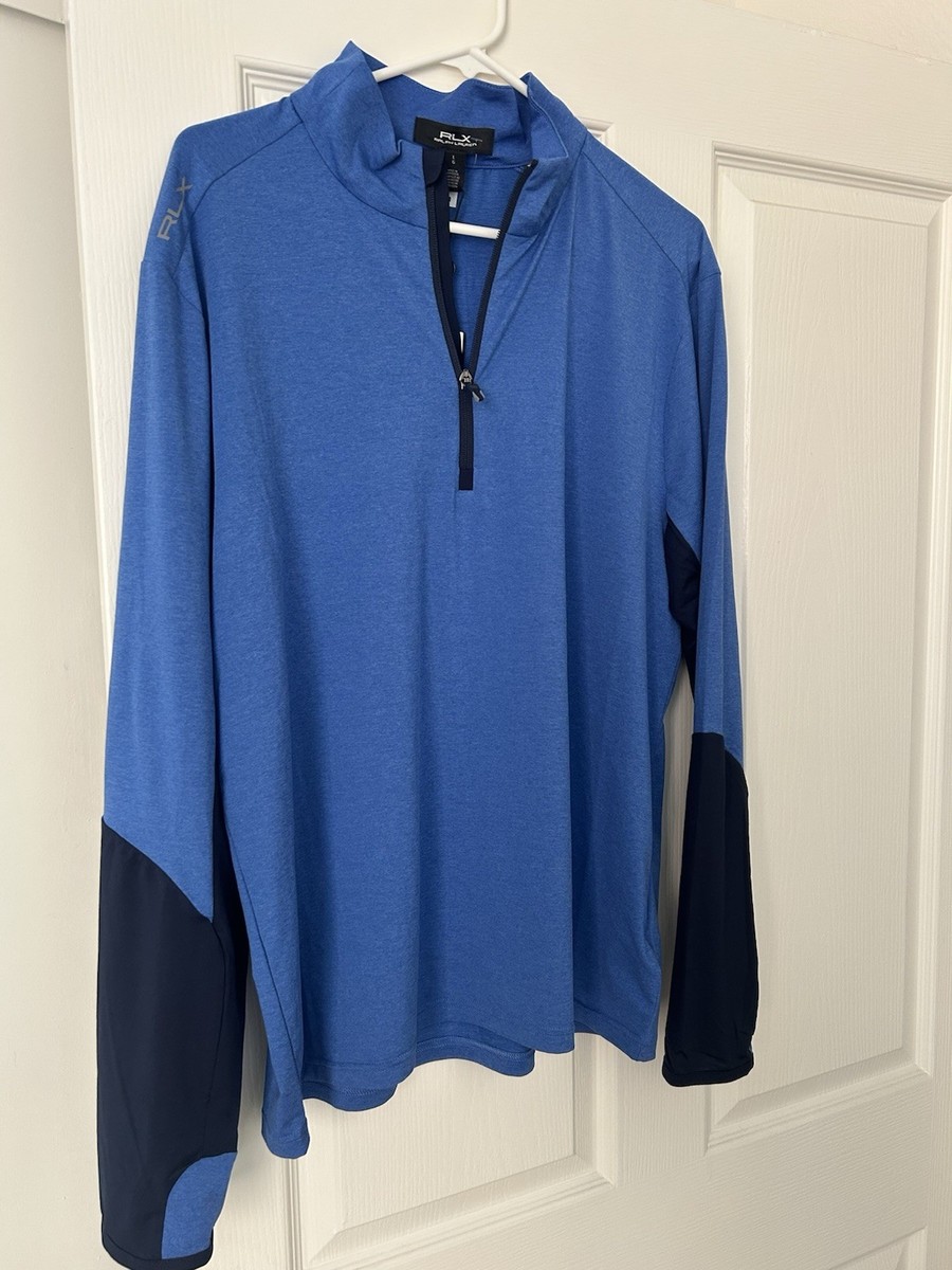 ロンスプ　ローレグ　ブルー　M, L RLX GOLF Ralph Lauren Mens LARGE Pullover 1/4 Zip Concept - Blue