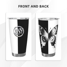 Buick 20oz Car Water Bottles Thermoses Cold Water Bottles Coffee Mugs Butterfly