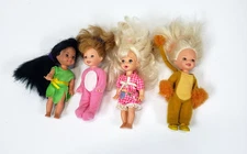 4 Mattel Barbie Kelly  enny Doll Lot  Dressed Vintage 1990s 4 inch