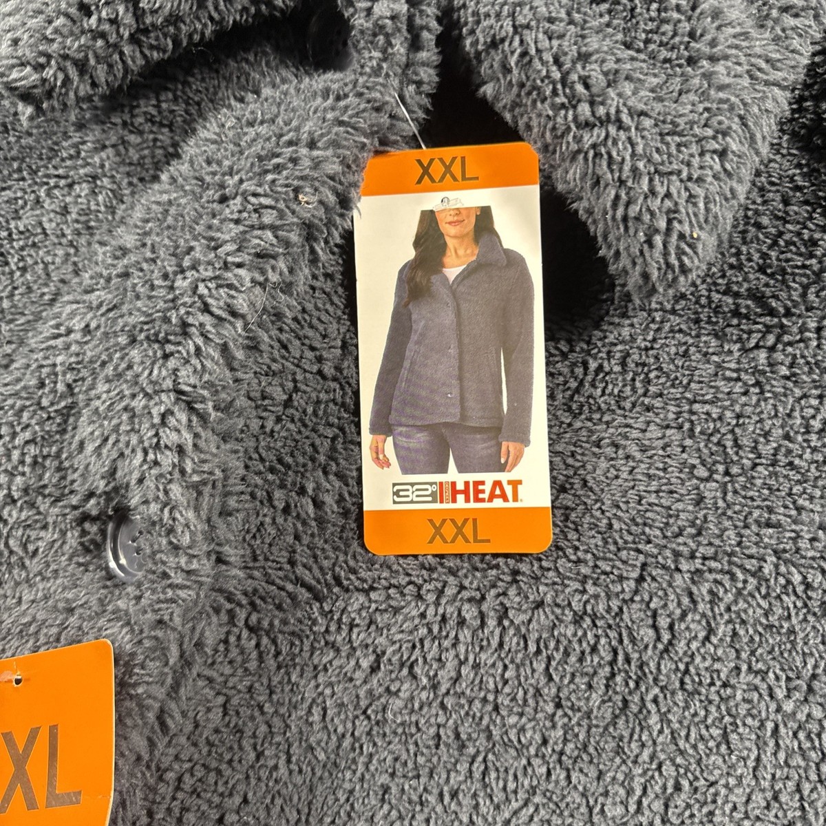 ジャケット・アウター argue WOOL FLEECE W-FACE SHIRTS COAT 32 Degrees Heat Women's Cozy Fleece Button Front Jacket 2XL | eBay