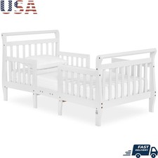 3-in-1 Convertible Toddler Bed Low-to-Floor Design Wooden Furniture New