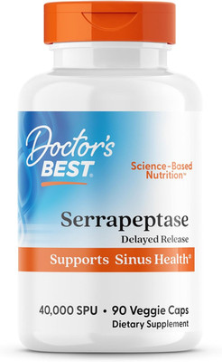 Doctor'S Best Serrapeptase, Non-Gmo, Vegan, Gluten Free, Supports Healthy Sinus