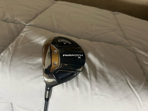 LH Callaway Paradym X 5 Fairway Wood 18 Degree Regular Flex Hzrdus Silver W/HC - Picture 4 of 6