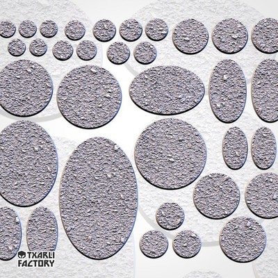 Basic Heavy Bases | Txarli Factory | Round/Oval | Miniature | 3d Print | Mini
