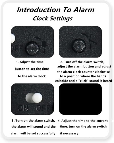 Kids Learning Clock Teaching Alarm Clock Educational Silent Night Light Purple - Picture 9 of 9