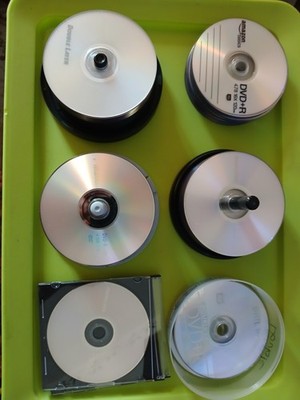 95+ DVD-R 4.7gb / 8gb  120 Min Assorted Brands Disks Open Boxes 