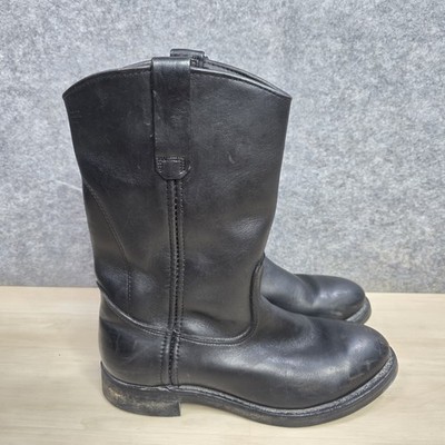 Red Wing Shoes Pecos Style Black Pull On Boots 1192 Men's Size 8 B
