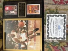 Michael Jordan Signed Autographed 8x10 Photo on Plaque Chicago Bulls w/COA