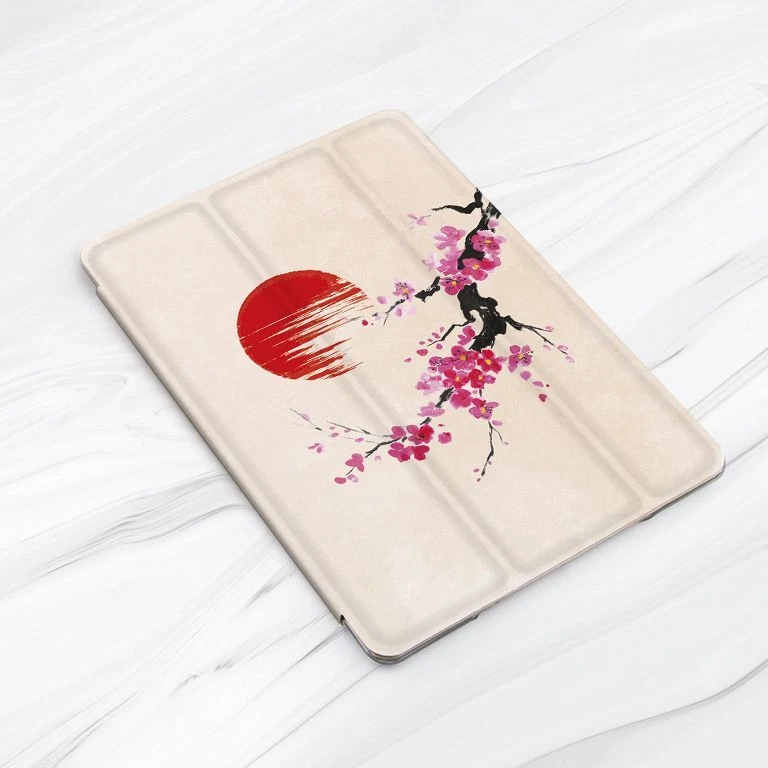 Japanese Tiger Samurai Sakura Case For iPad 10.2 Air 3 4 5 Pro 9.7 11 12.9 Mini - Image 3 of 4