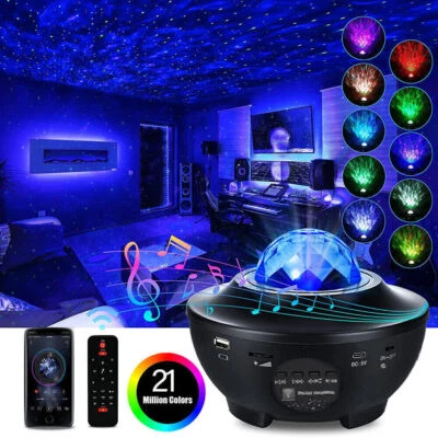 Starry Sky Projector LED Night Lamp Light Galaxy Star With Remote Xmas Gifts USB