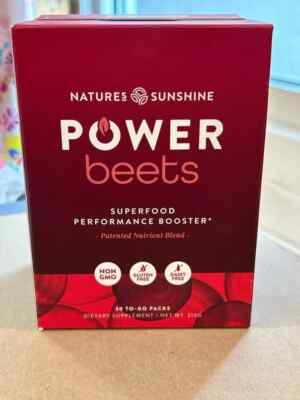 Nature's Sunshine Power Beets 30 To-Go Packs Superfood Booster Exp 9/2026 - New!