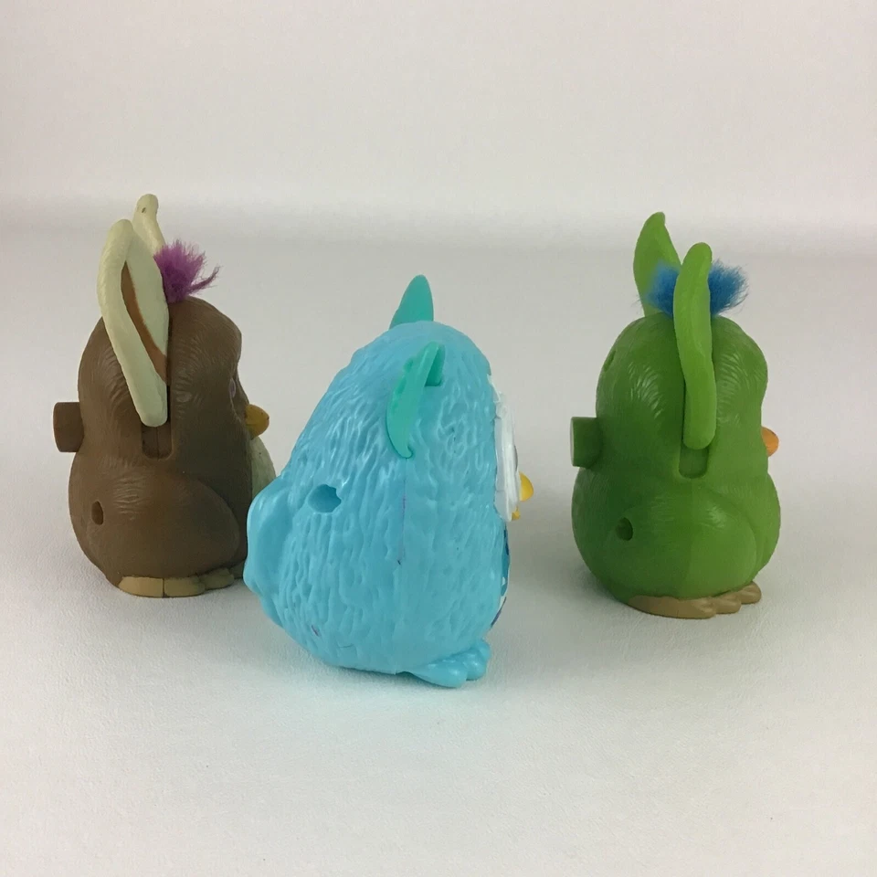 Lote de 3 figuras coleccionables de comida para niños Furby Burger King juguete mascotas 2005 Hasbro F3 Foto 4 de 4