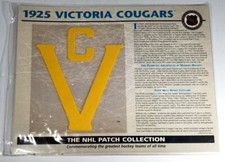 The NHL PATCH COLLECTION 1925 Victoria Cougars Hockey Team Patch