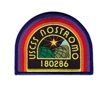 Black USCSS Nostromo Crew Alien Movie Costume Patch Iron on