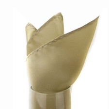 100 Silk Solid Satin Pocket Square for Business, Weddings  Formals