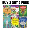 ADULT ANTI-STRESS RELAXING COLOURING BOOK BOOKS Colour Therapy ALL AGES