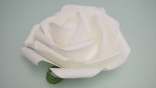 Large Jumbo Big Rose Flowers Floral Eva Foam Coil Wire Stem Coral Red White Lave