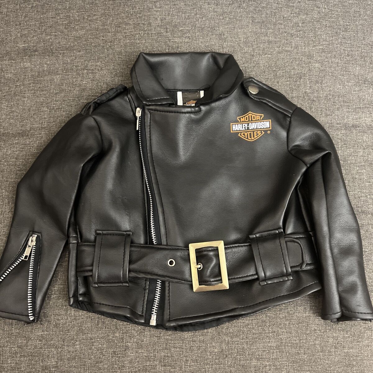 Harley Davidson Motor Cycle Faux Leather Infant Jacket Harley Davidson Motor Cycle Faux Leather Infant Jacket