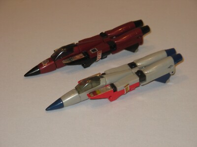 1985 G1 Transformers Starscream & Thrust Japanese Diaclone Variants