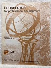 April 1978 Prospectus Professional Development Drexel University Education Vtg