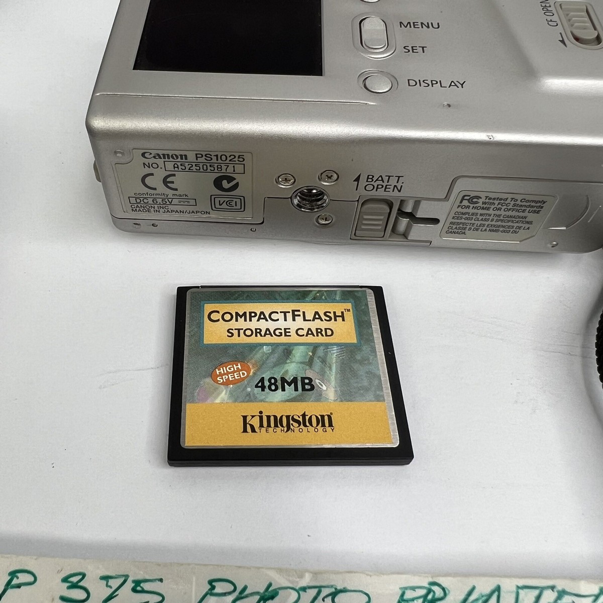 Canon PowerShot S10 Digital Camera W/ Charger, Cables, SD Canon PowerShot S10 Digital Camera W/ Charger, Cables, SD