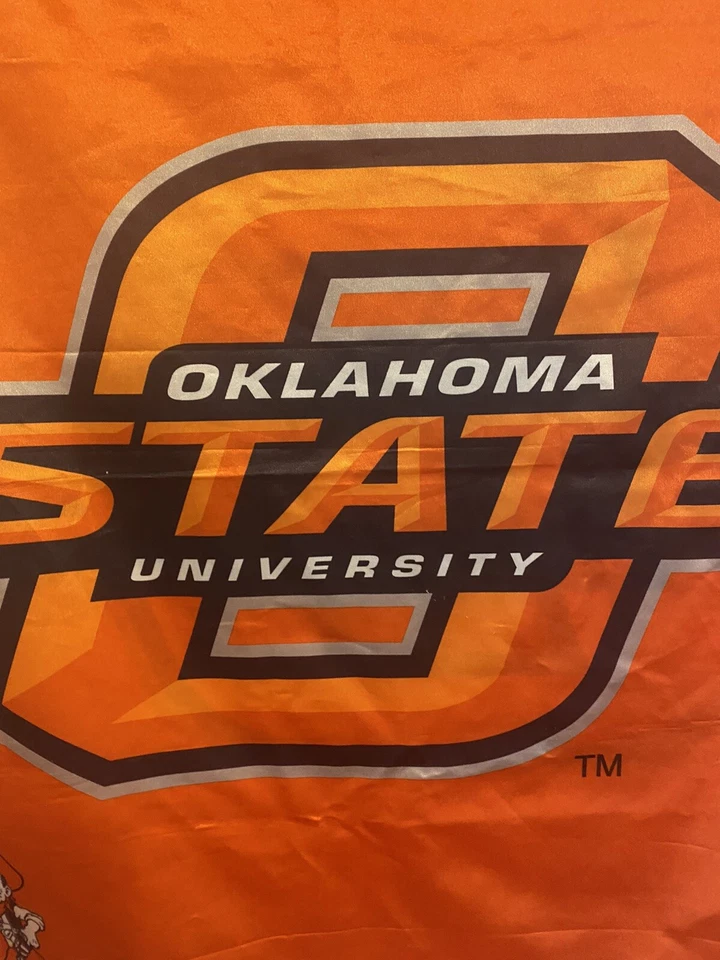 Oklahoma State University Cowboys OSU Vintage Pistol Pete Flag — 32x39 Inches - Image 2 of 4