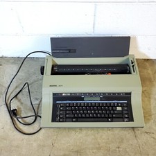 Swintec 8011 Vintage Retro 1980s Wide Electronic Typewriter-Turns On Parts Only? thumbnail