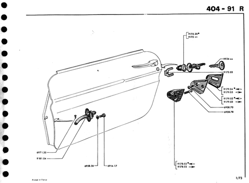 Satz von 2 Dichtungen für Türzentrieranschlagschalen Peugeot 404cc 504cc - Bild 2 von 4