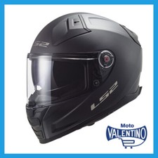 casco integrale da moto LS2 Vector fibra di vetro nero opaco doppia visiera