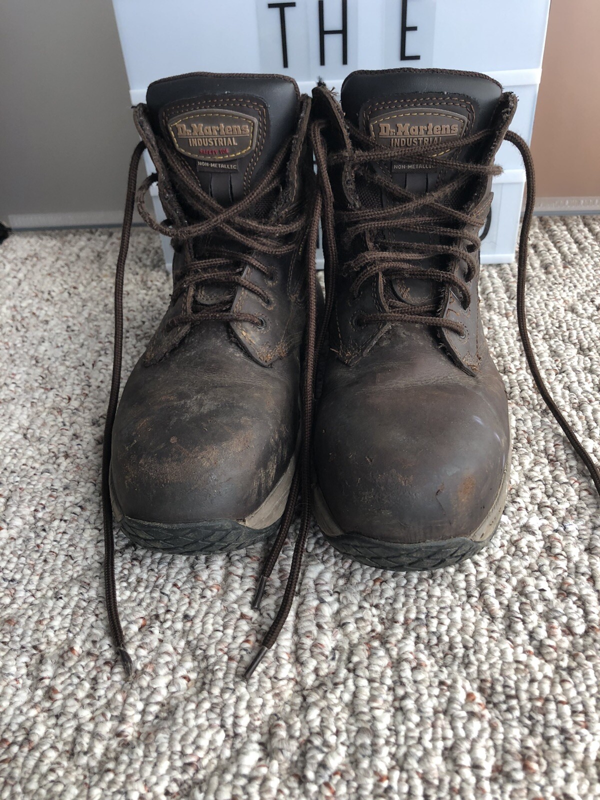 Dr. Doc Martens Industrial Steel Toe Safety Boots Siz… Gem