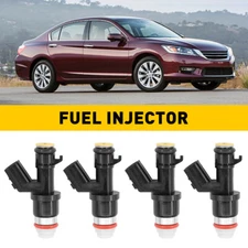4PCS FUEL INJECTORS 16450-R40-A01 FOR HONDA ACCORD CR-V CIVIC ACURA TSX ILX 2.4L