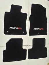Fits 09-14 Acura TL Black Floor Mats Carpets 4PC W/Emblem