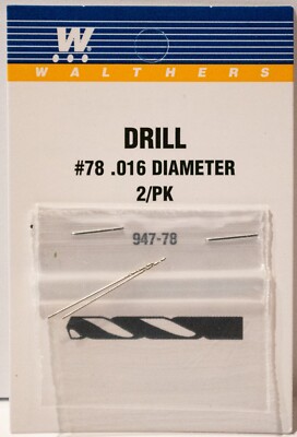 Walthers #947-78 Drill Bit - pkg(2) -- #78 - .016'' Diameter