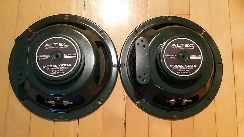 Altec 403A Extended Range Speakers, Price for pair